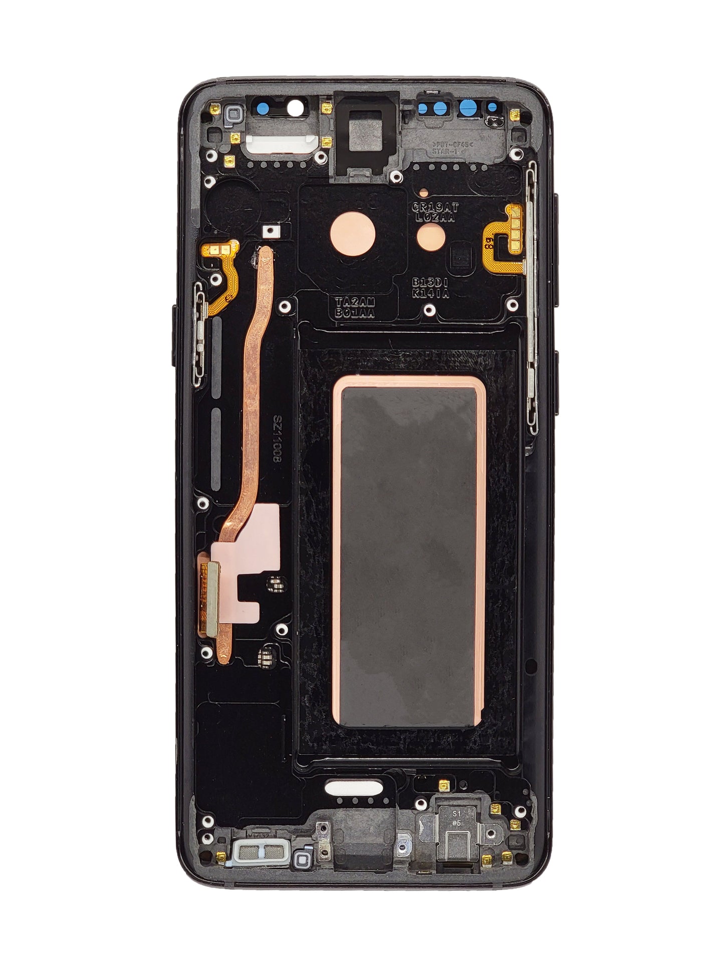 OLED Assembly with Frame for Galaxy S9 (G960) (MIDNIGHT BLACK) (Premium)