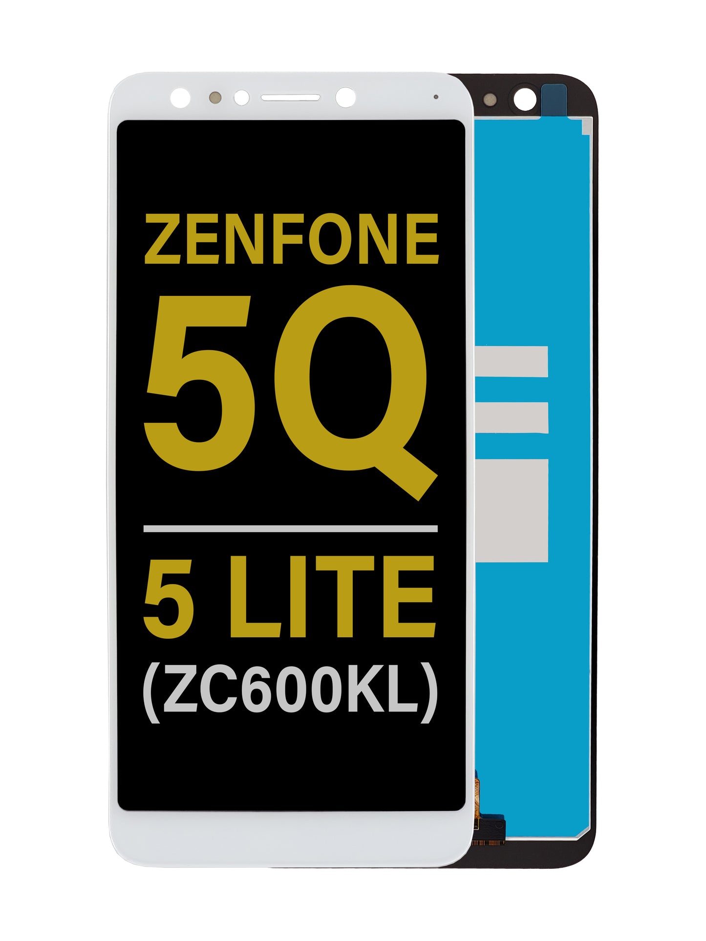 Zenfone 5Q / 5 Lite (ZC600KL) Screen Assembly (Without The Frame) (Refurbished) (White)