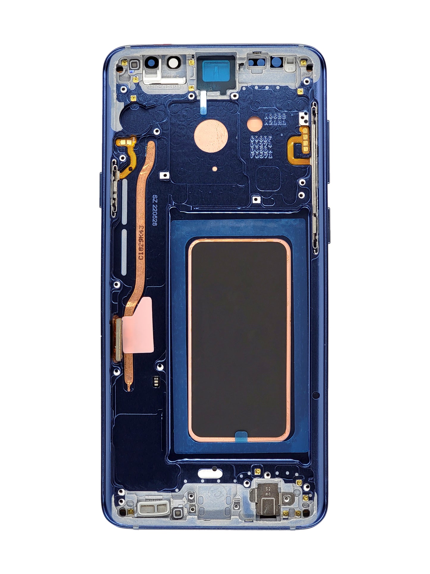 SGS S9 Plus Screen Assembly (With The Frame) (Refurbished) (Coral Blue)