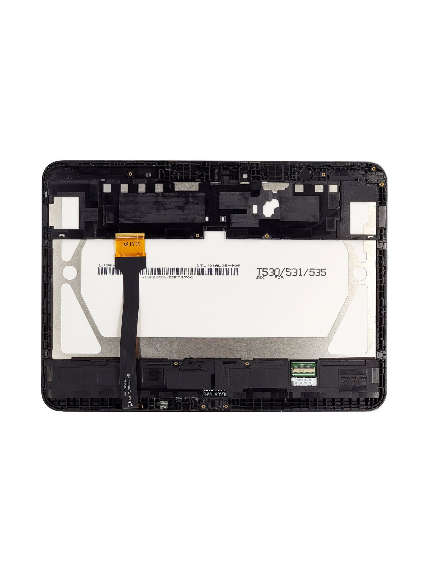 Samsung Tab 4 10.1" (T530) LCD Assembly with Digitizer (With The Frame) (White)