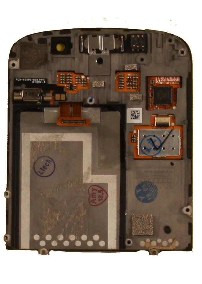 BB Q10 Screen Assembly (Without The Frame) (Refurbished) (White)
