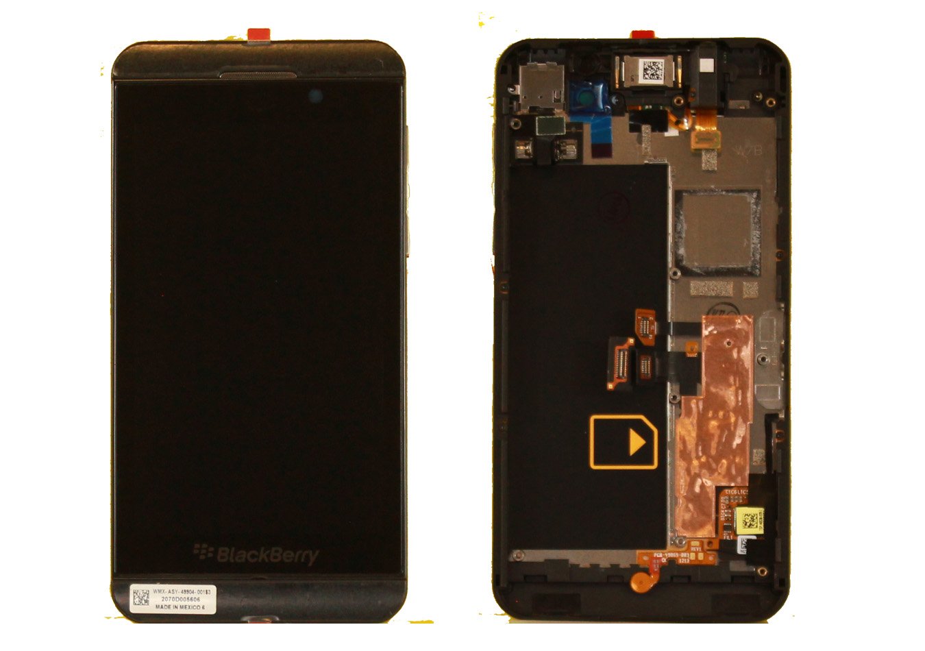 BB Z10 Screen Assembly (Without The Frame) (Refurbished) (Black)