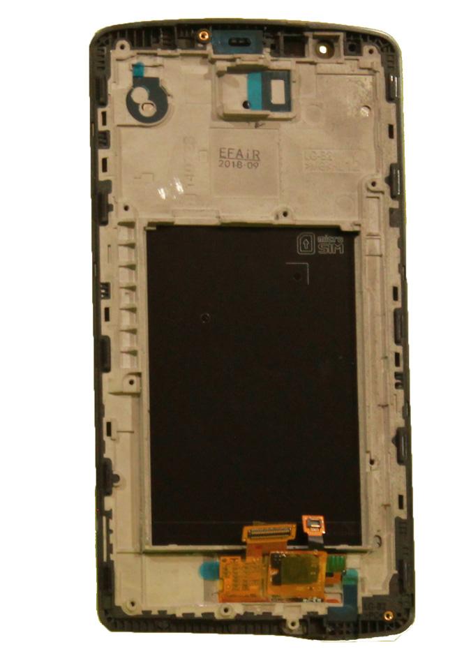 LGG G3 Screen Assembly (With The Frame) (Refurbished) (Black)