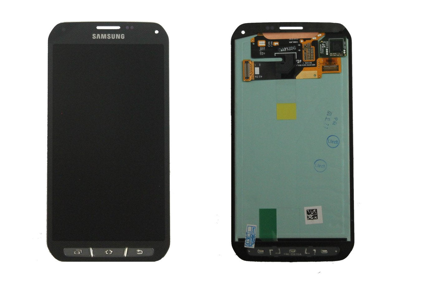 SGS S5 Active Screen Assembly (Without The Frame) (Refurbished) (Black)