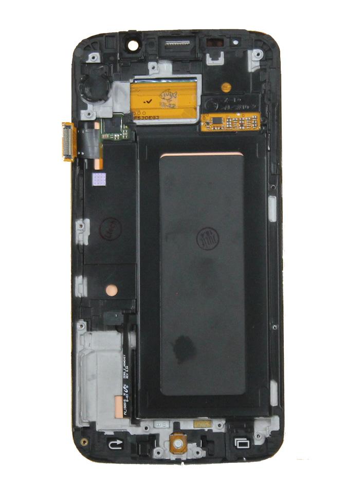 OLED Assembly with Frame for Galaxy S6 Edge (G925) (WHITE) (Premium)