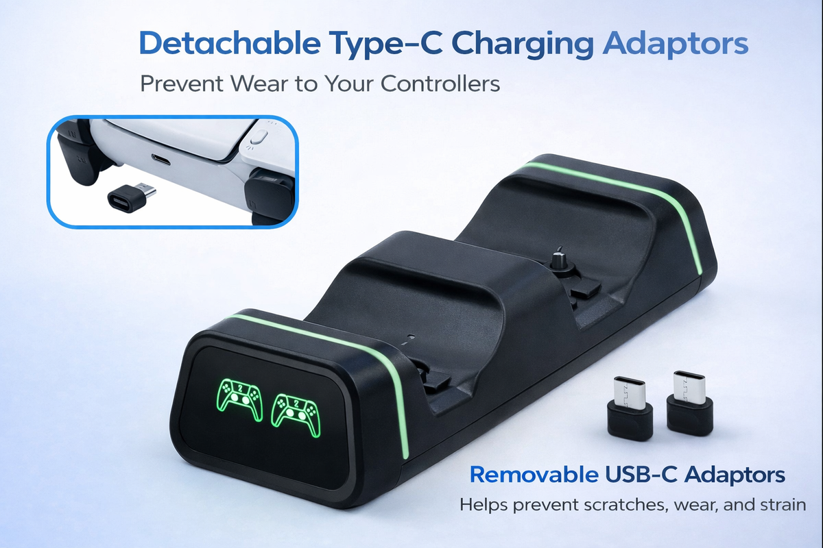 Dobe Controller Charging Dock for Xbox Elite 2 / Xbox Series S & X / Switch Pro / PlayStation 5 (Only Ground Shipping)