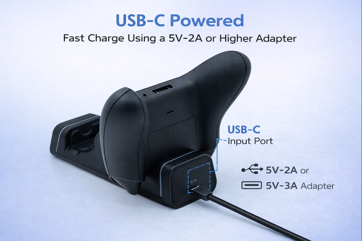 Dobe Controller Charging Dock for Xbox Elite 2 / Xbox Series S & X / Switch Pro / PlayStation 5 (Only Ground Shipping)