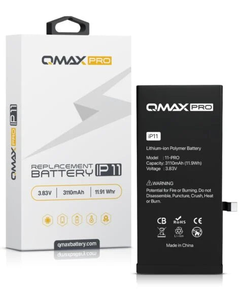 QMAX Pro iPhone 11 Replacement Battery (3110 mAh)