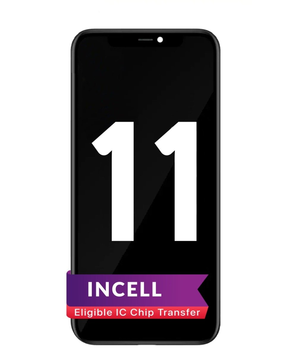 LCD Assembly with Steel Plate for iPhone 11 (Aftermarket Incell / QV7) (IC Transfer Eligible)