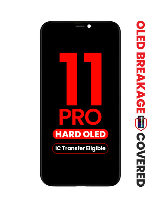 OLED Assembly for iPhone 11 Pro (Aftermarket QV8 / Hard) (IC Transfer Eligible) (Exclusive OLED Breakage Warranty)
