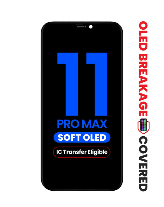 OLED Assembly for iPhone 11 Pro Max (Aftermarket QV8 / Soft) (IC Transfer Eligible)