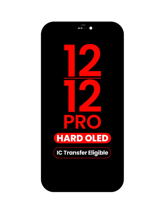 OLED Assembly for iPhone 12 Pro / 12 (Aftermarket QV8 / Hard) (IC Transfer Eligible)