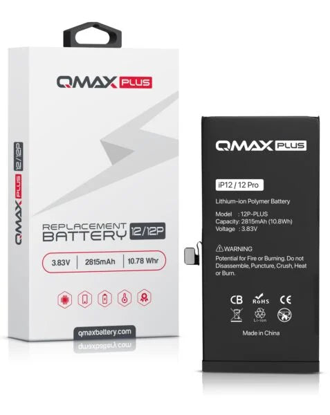 QMAX Plus iPhone 12 / 12 Pro Replacement Battery (2815 mAh)