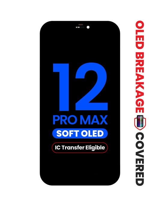 OLED Assembly for iPhone 12 Pro Max (Aftermarket QV8 / Soft) (IC Transfer Eligible)
