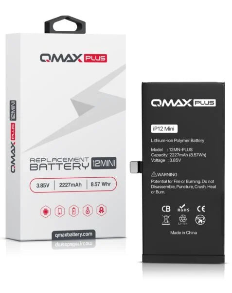 QMAX Plus iPhone 12 Mini Replacement Battery (2227 mAh)