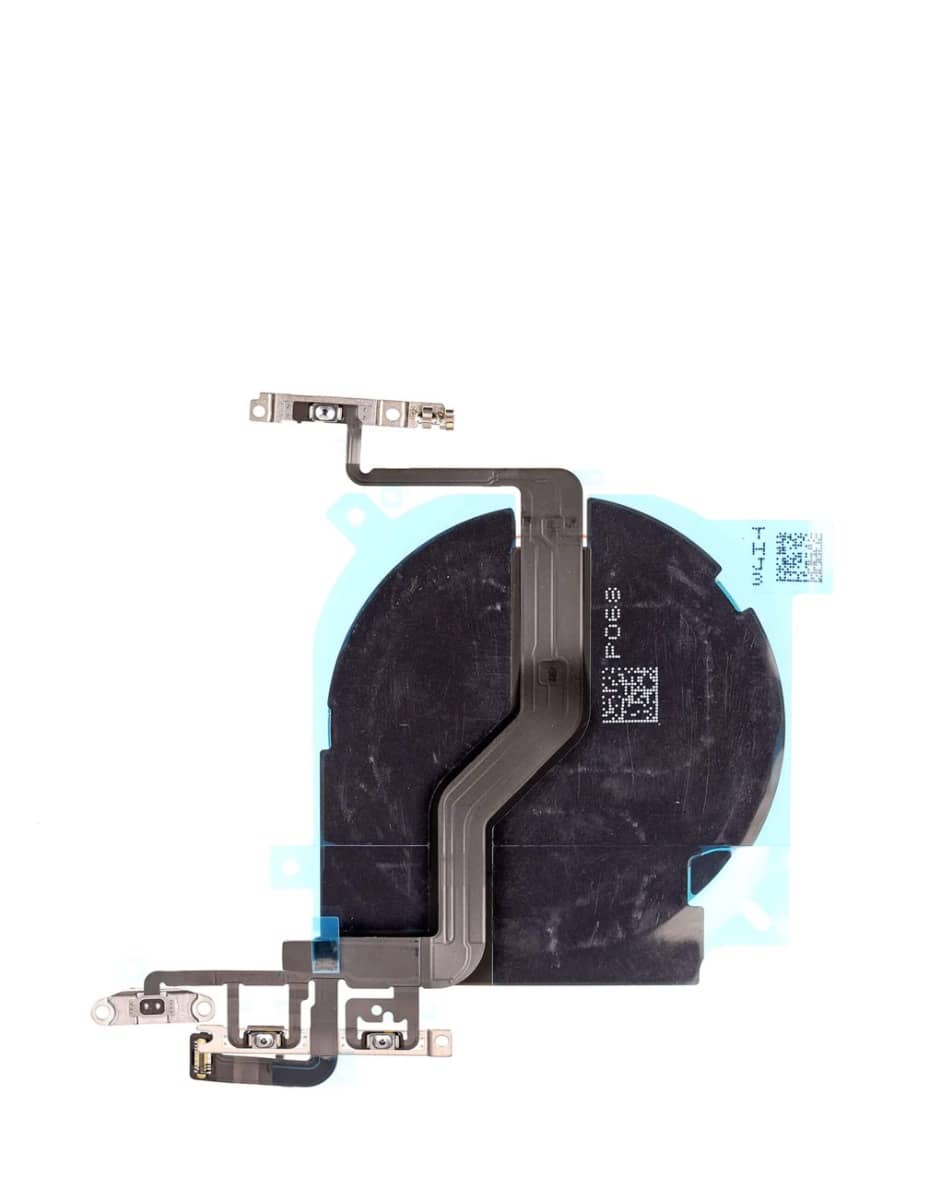 Wireless NFC Charging Chip with Power & Volume Button Flex Cable for iPhone 12 Pro / 12