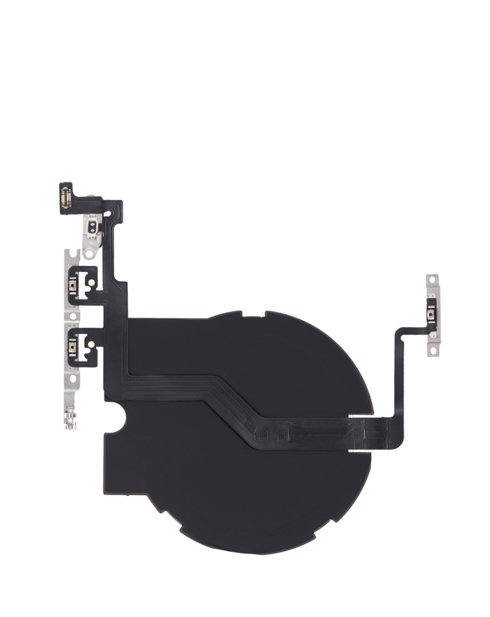 Wireless NFC Charging Chip with Power & Volume Button Flex Cable for iPhone 12 Pro Max