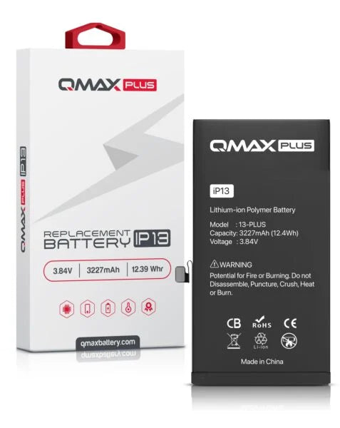 QMAX Plus iPhone 13 Replacement Battery (3227 mAh)