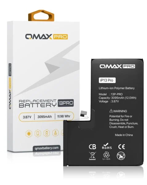 QMAX Pro iPhone 13 Pro Replacement Battery (3095 mAh)