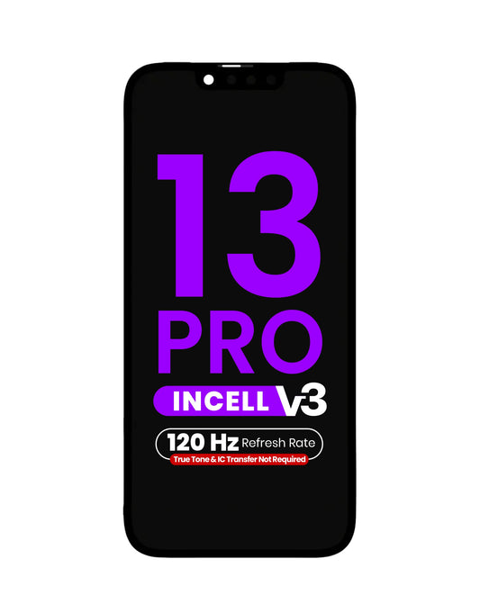 LCD Assembly for iPhone 13 Pro (True Tone Programming and IC Transfer NOT REQUIRED) (Aftermarket Incell / QV7 V3 / 120HZ)