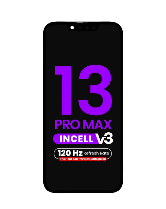 LCD Assembly for iPhone 13 Pro Max (True Tone Programming and IC Transfer NOT REQUIRED) (Aftermarket Incell / QV7 V3 / 120HZ)