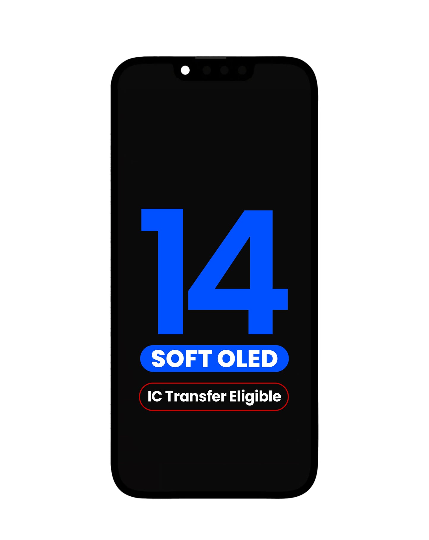 OLED Assembly for iPhone 14 (Aftermarket Pro Soft) (IC Transfer Eligible)