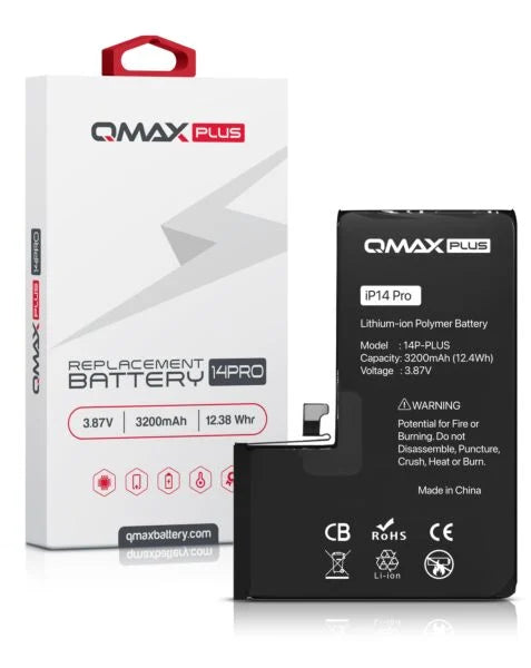 QMAX Plus iPhone 14 Pro Replacement Battery (3200 mAh)