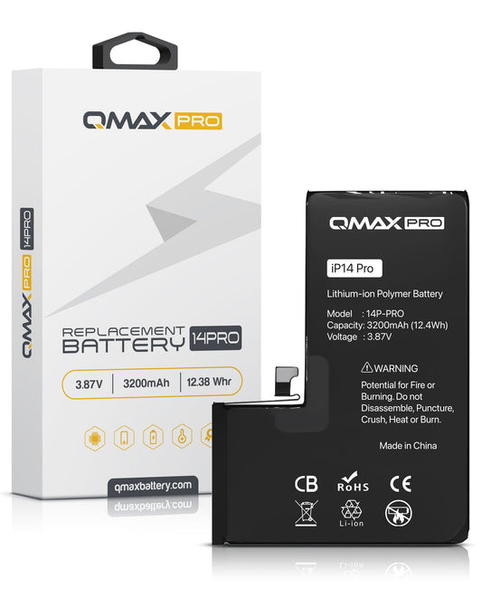 QMAX Pro iPhone 14 Pro Replacement Battery (3200 mAh)