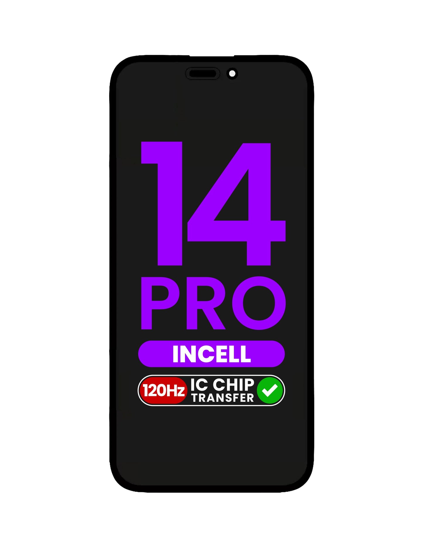 LCD Assembly for iPhone 14 Pro (Aftermarket Incell / QV7 / 120HZ) (IC Transfer Eligible)