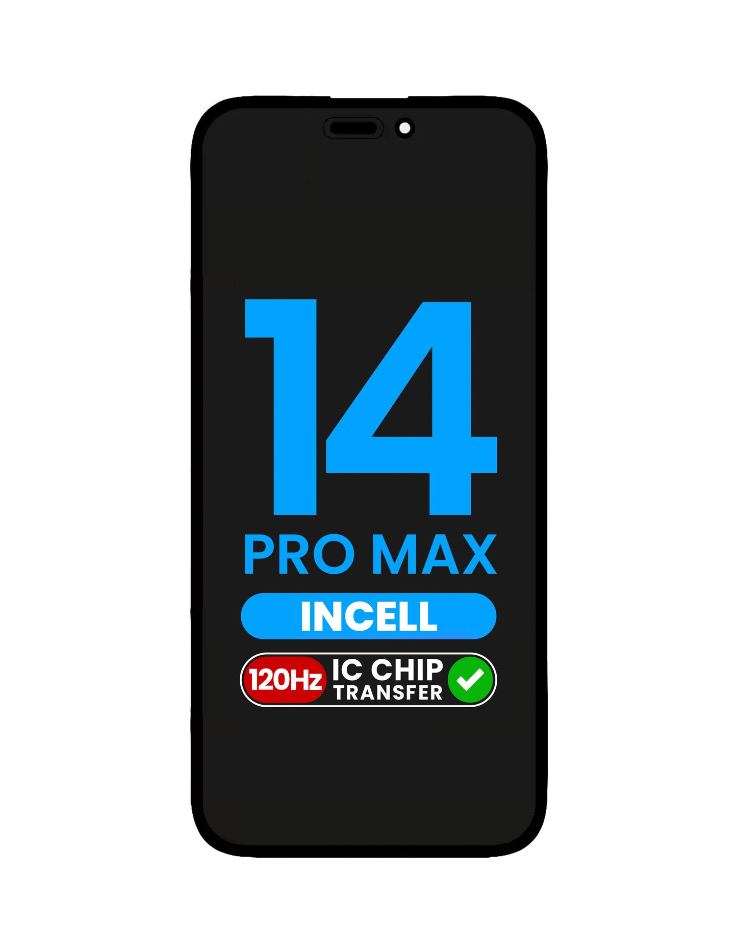 LCD Assembly for iPhone 14 Pro Max (Aftermarket Incell / QV6 / 120Hz) (IC Transfer Eligible)
