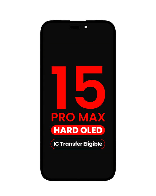 OLED Assembly for iPhone 15 Pro Max (Aftermarket QV8 / Hard) (IC Transfer Eligible)