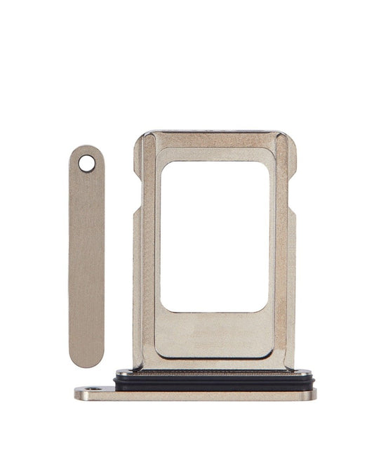 iPhone 15 Pro  / 15 Pro Max Single Sim Tray (Titanium Natural)
