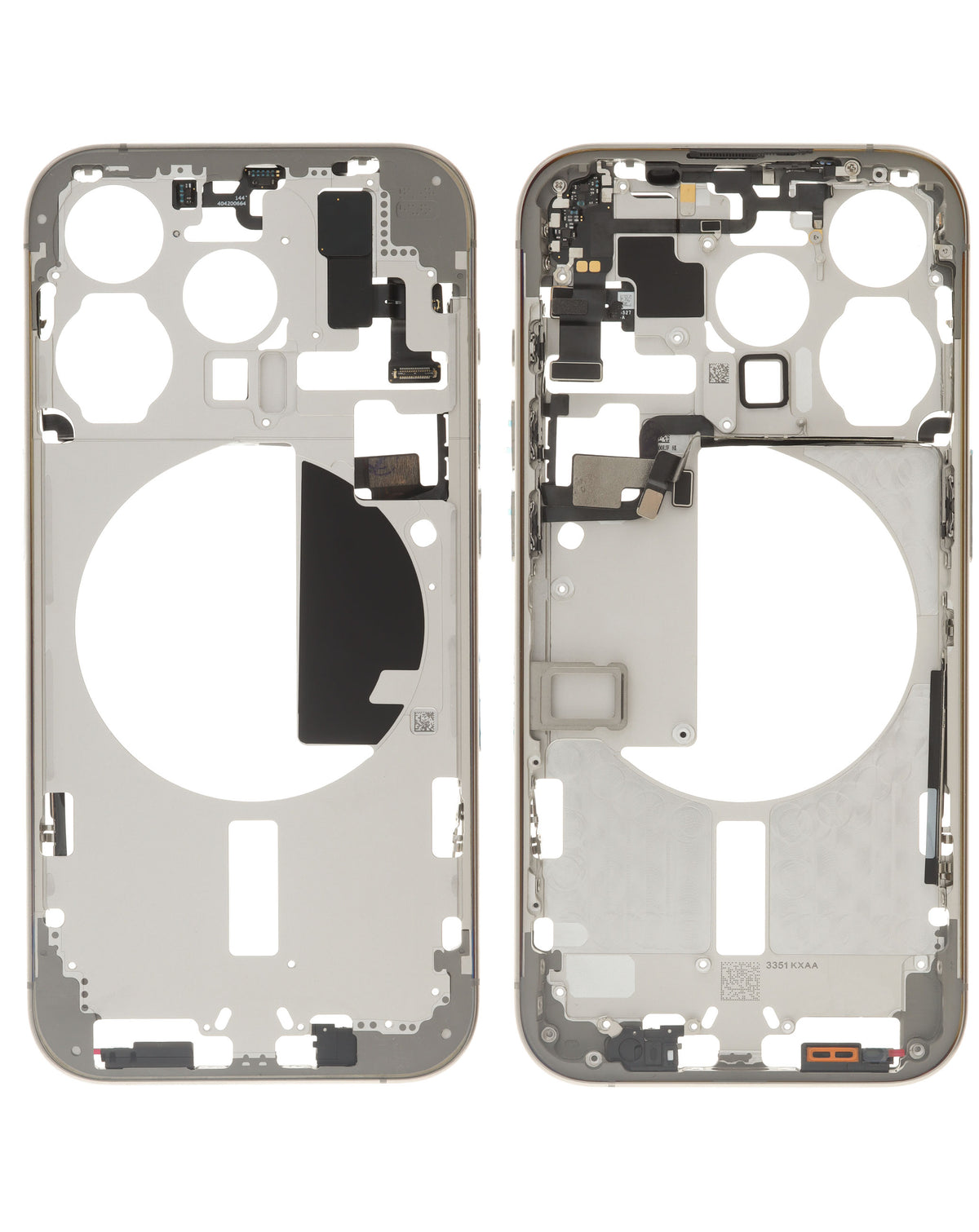 Middle Frame with Parts for iPhone 15 Pro (NATURAL) (International Version) (OEM Pull A Grade)