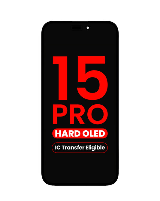 OLED Assembly for iPhone 15 Pro (Aftermarket QV8 / Hard) (IC Transfer Eligible)