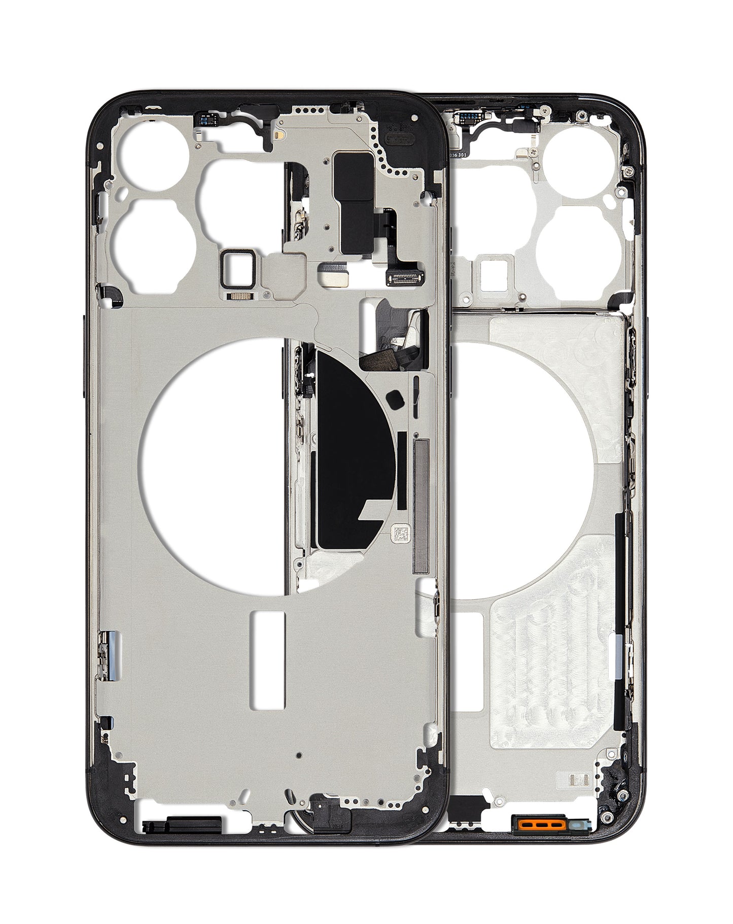 Middle Frame with Small Parts for iPhone 15 Pro Max (BLACK TITANIUM) (International Version)