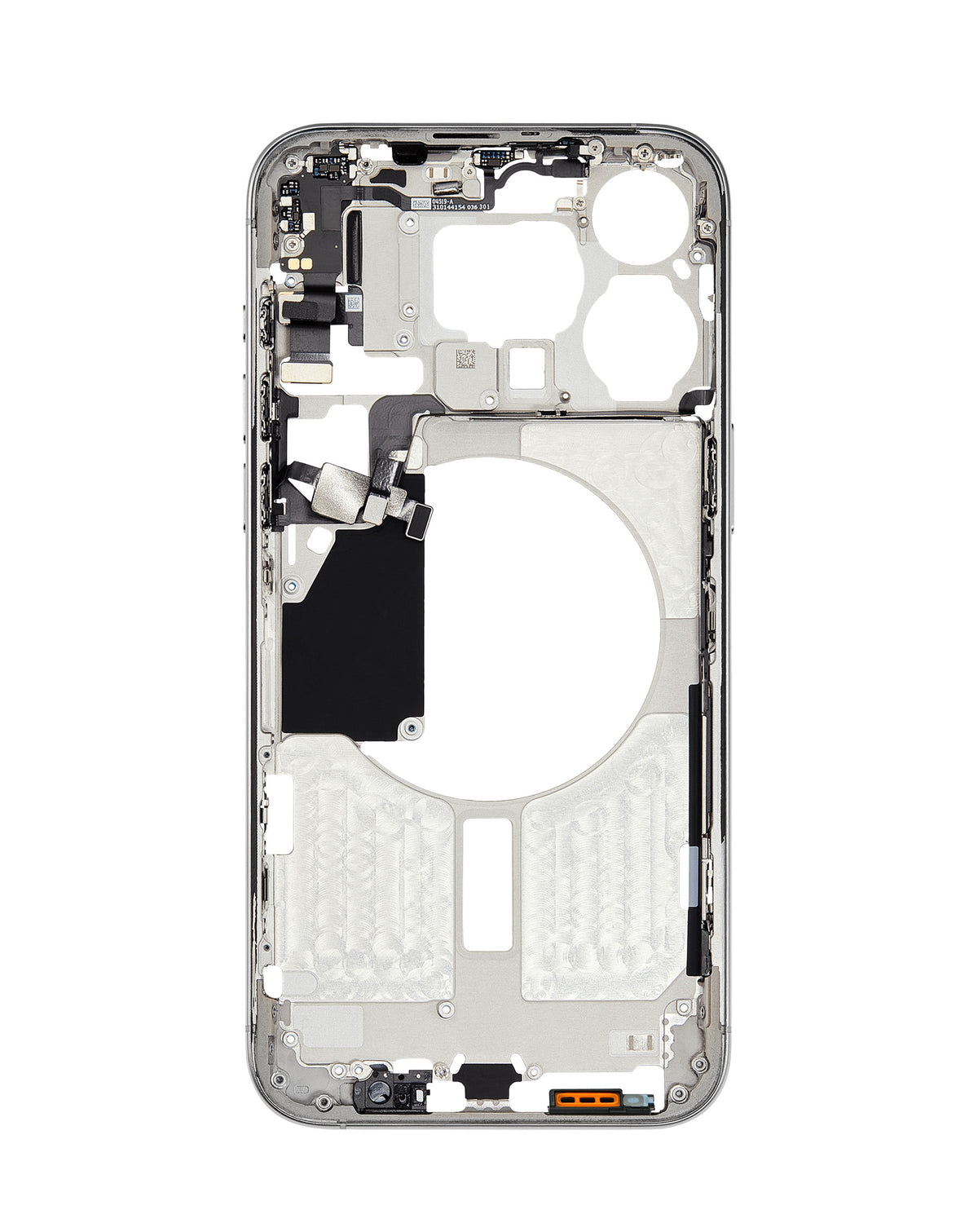 Middle Frame with Small Parts for iPhone 15 Pro Max (WHITE TITANIUM) (International Version)