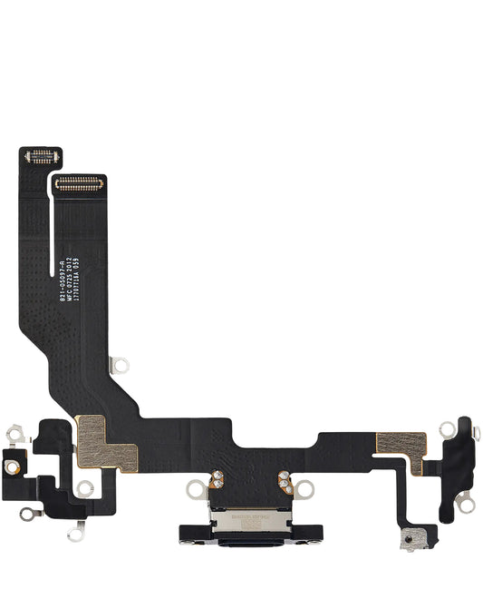 Charging Port Flex Cable for iPhone 16e (Premium) (BLACK)