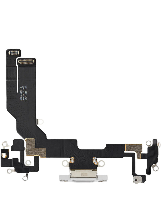Charging Port Flex Cable for iPhone 16e (Premium) (WHITE)