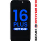 OLED Assembly for iPhone 16 Plus (Aftermarket QV8 / Soft) (Exclusive OLED Breakage Warranty)