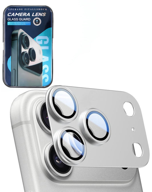 Metal Matte Armor with HD Tempered Glass for iPhone 17 Pro Max (SILVER)