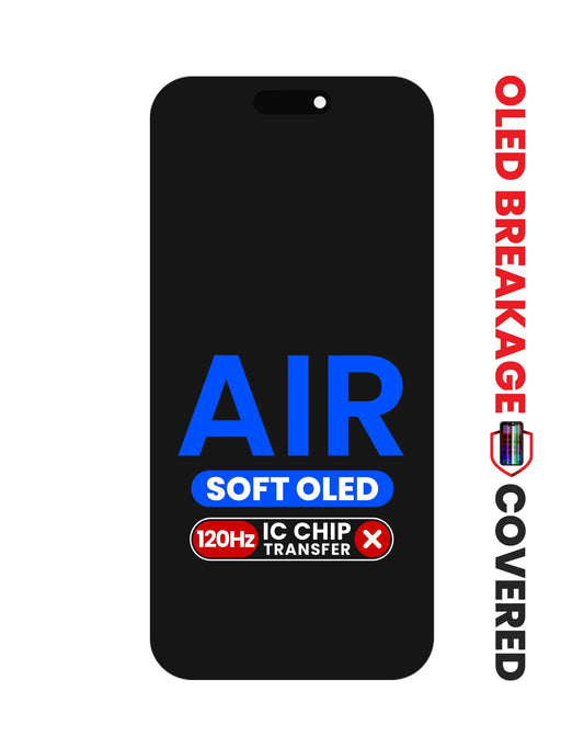 OLED Assembly for iPhone Air (Aftermarket Soft / QV8 / 120HZ) (Exclusive OLED Breakage Warranty)