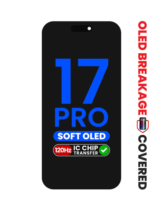 OLED Assembly for iPhone 17 Pro (Aftermarket Soft / QV8 / 120HZ) (IC Transfer Eligible) (Exclusive OLED Breakage Warranty)