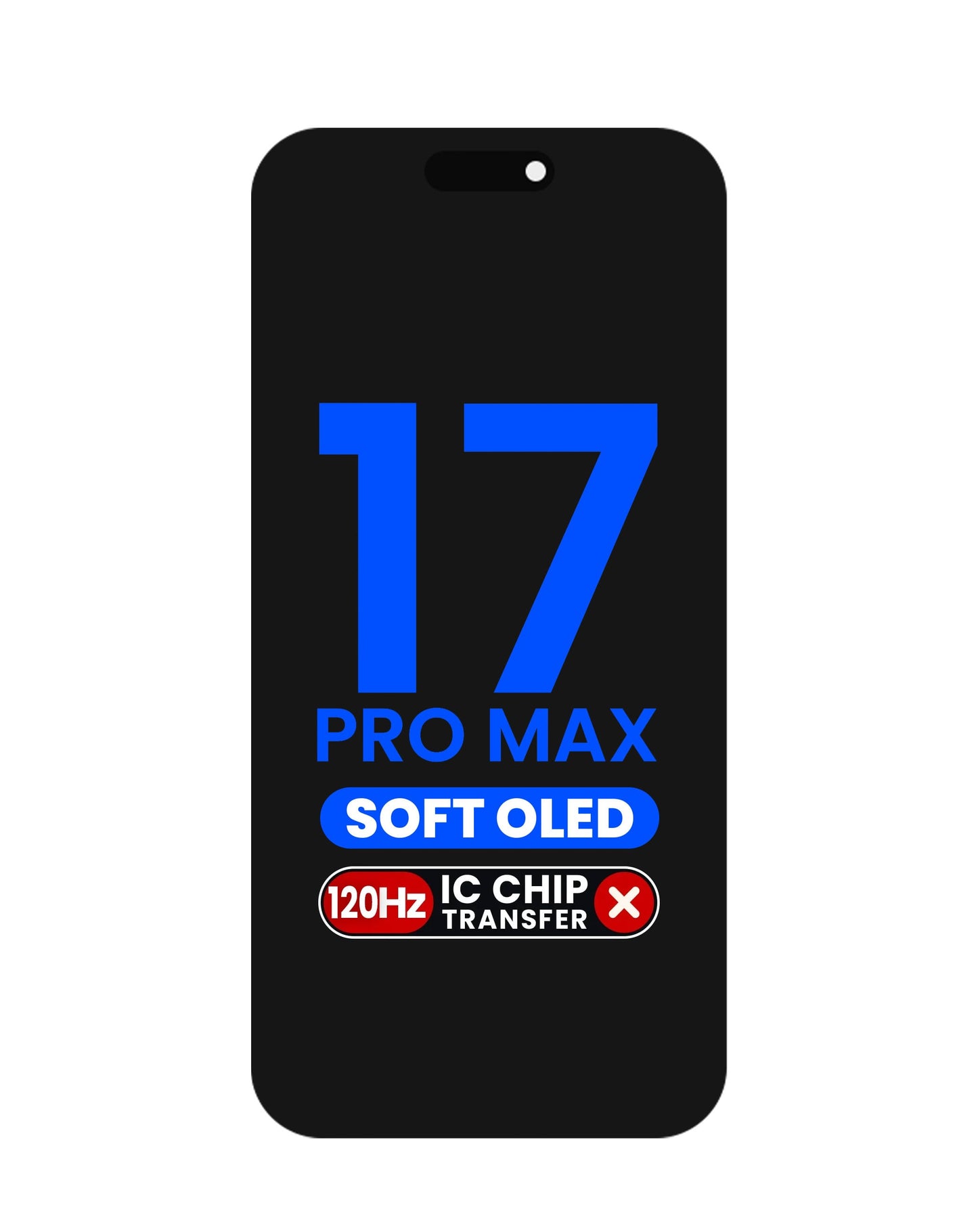 OLED Assembly for iPhone 17 Pro Max (Aftermarket Pro Soft / 120HZ)