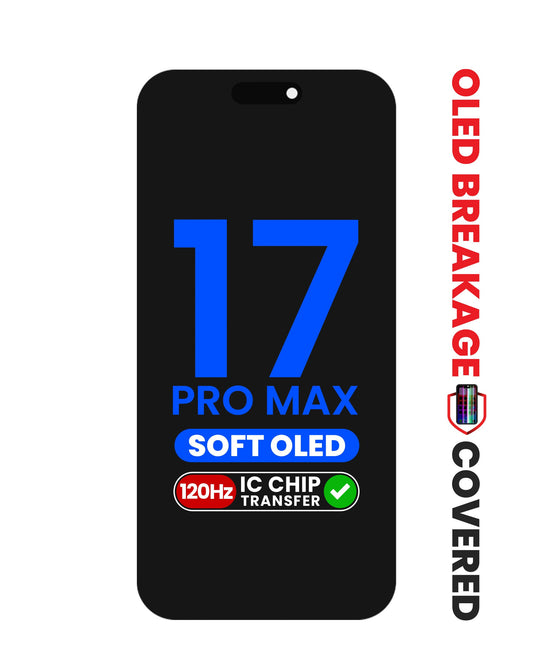 OLED Assembly for iPhone 17 Pro Max (Aftermarket Soft / QV8 / 120HZ) (IC Transfer Eligible) (Exclusive OLED Breakage Warranty)