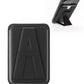 A Design Leather Magnetic Card Wallet Holder with Stand - BLACK (Only Ground Shipping)