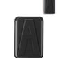 A Design Leather Magnetic Card Wallet Holder with Stand - BLACK (Only Ground Shipping)