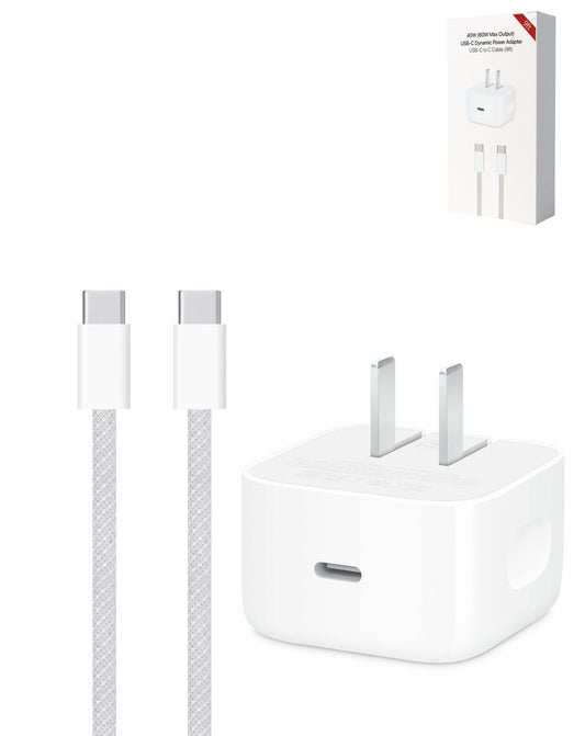 40W USB-C Dynamic Power Adapter USB C-C Cable (9ft) (Only Ground Shipping)