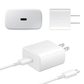 Super Fast USB-C Wall Adapter /w USB C-C Charging Cable (3ft) (45W) (WHITE) (Only Ground Shipping)
