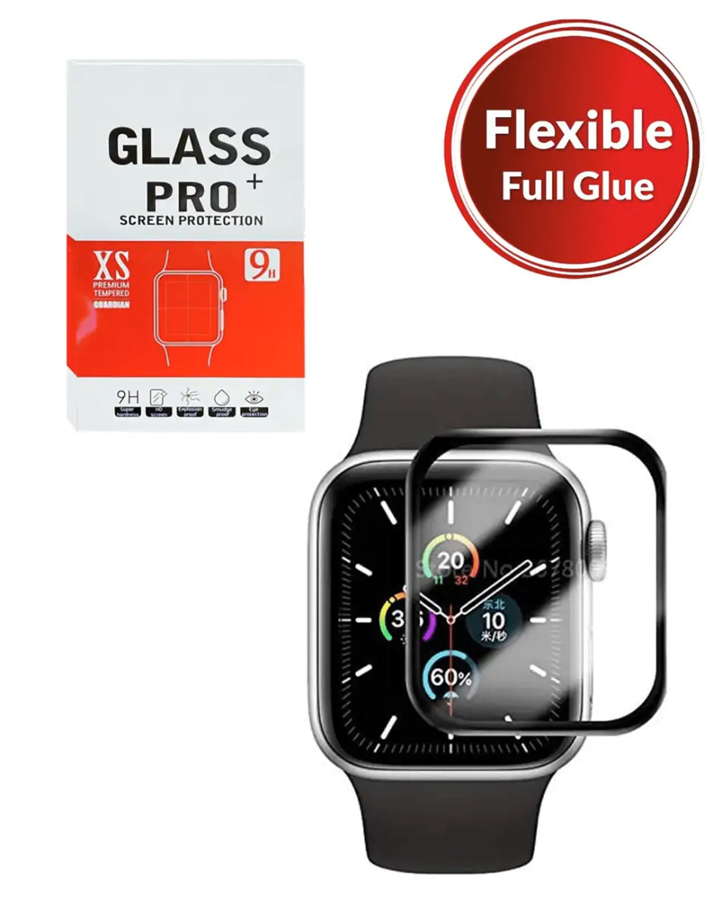 Flexible Full Glue Screen Protector for iWatch Ultra (1st & 2nd & 3rd Gen) (49mm) (3D Curve / 1 Piece)