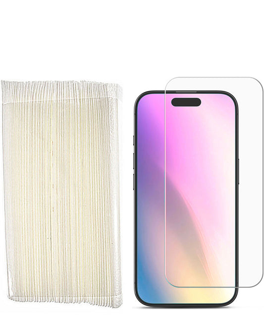 Clear Tempered Glass for iPhone 16 Pro Max / 17 Pro Max (2.5D / Pack of 50)